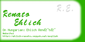 renato ehlich business card